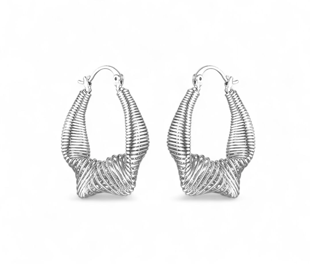 Radiant Twist Hoop Earrings