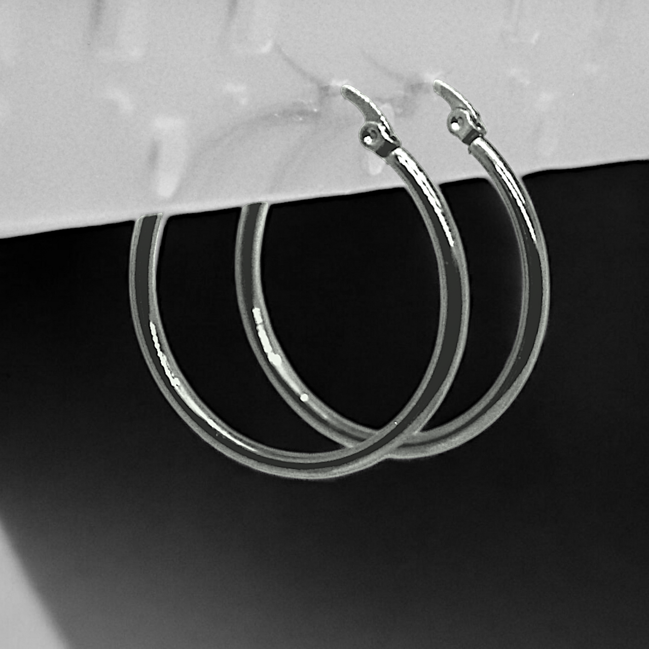 Reaction Hoop Earrings