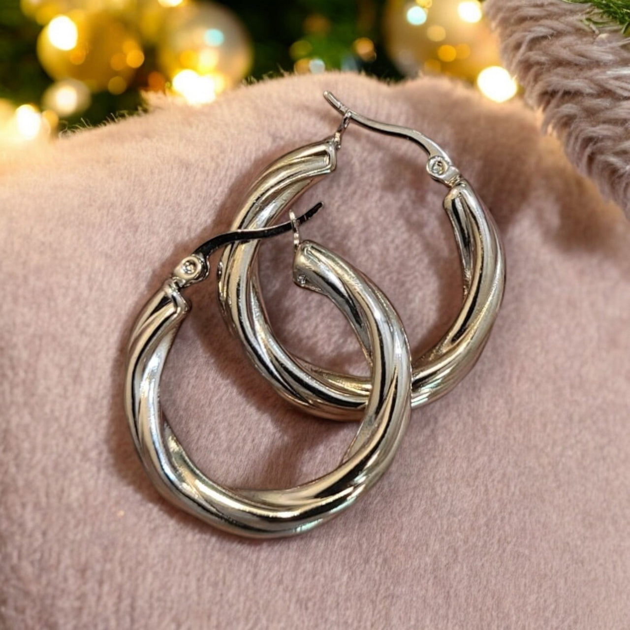 Rippled Hoop Earrings