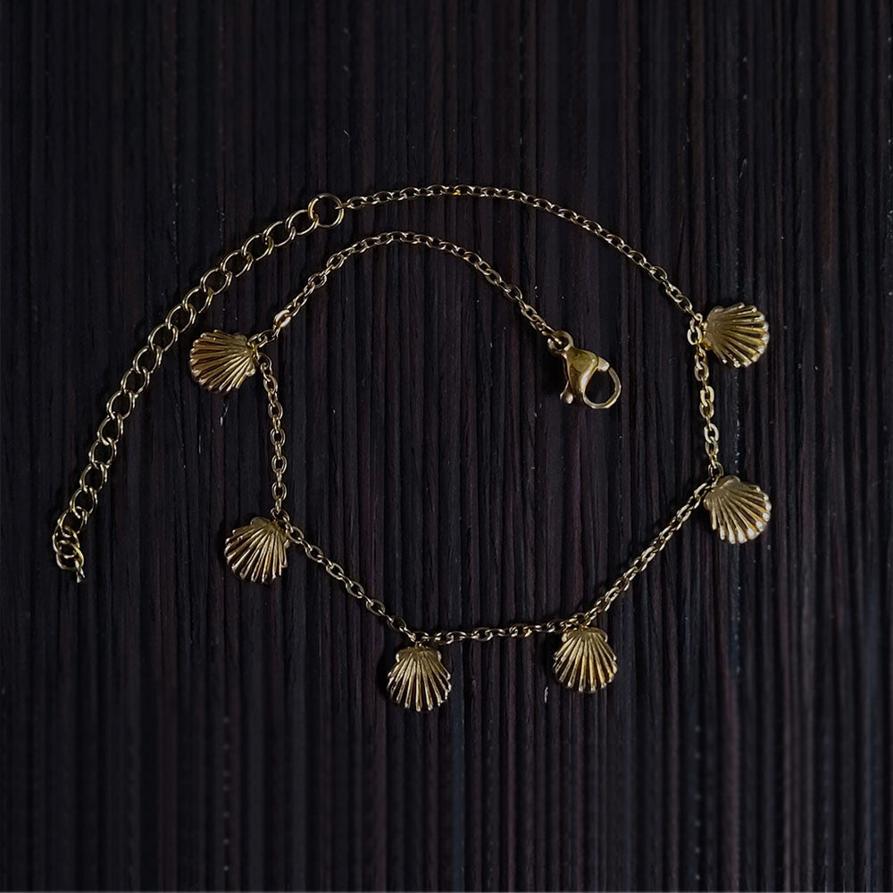 Seashell Gold Anklet