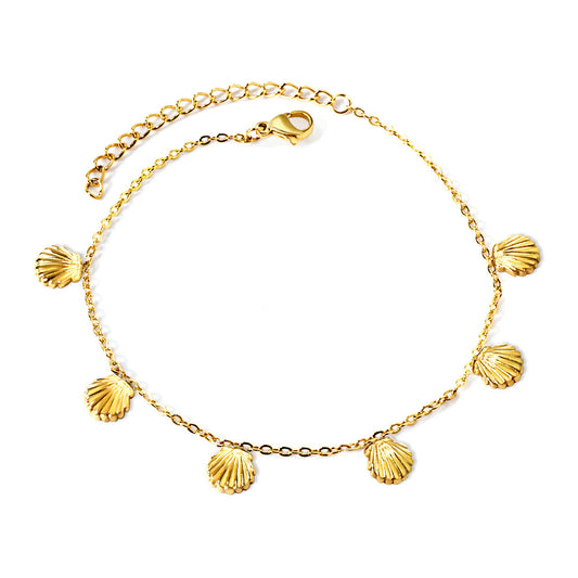 Seashell Gold Anklet