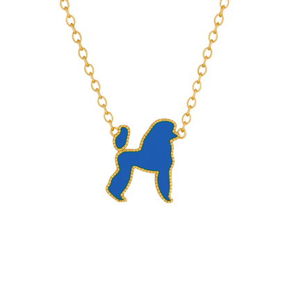Prestige Poodle Necklace (Blue)