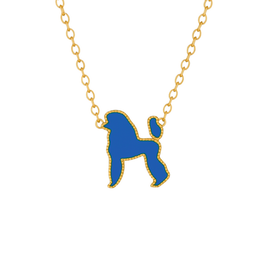 Prestige Poodle Necklace (Blue)