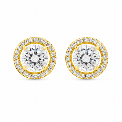 Everyday Elegance Halo Stud Earrings