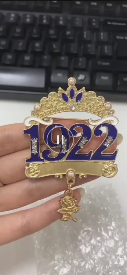 Crowned "1922" Brooch