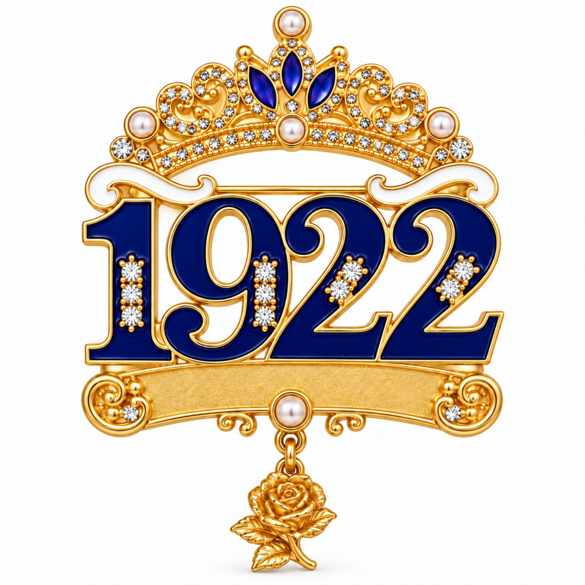 Crowned 1922 Legacy Brooch