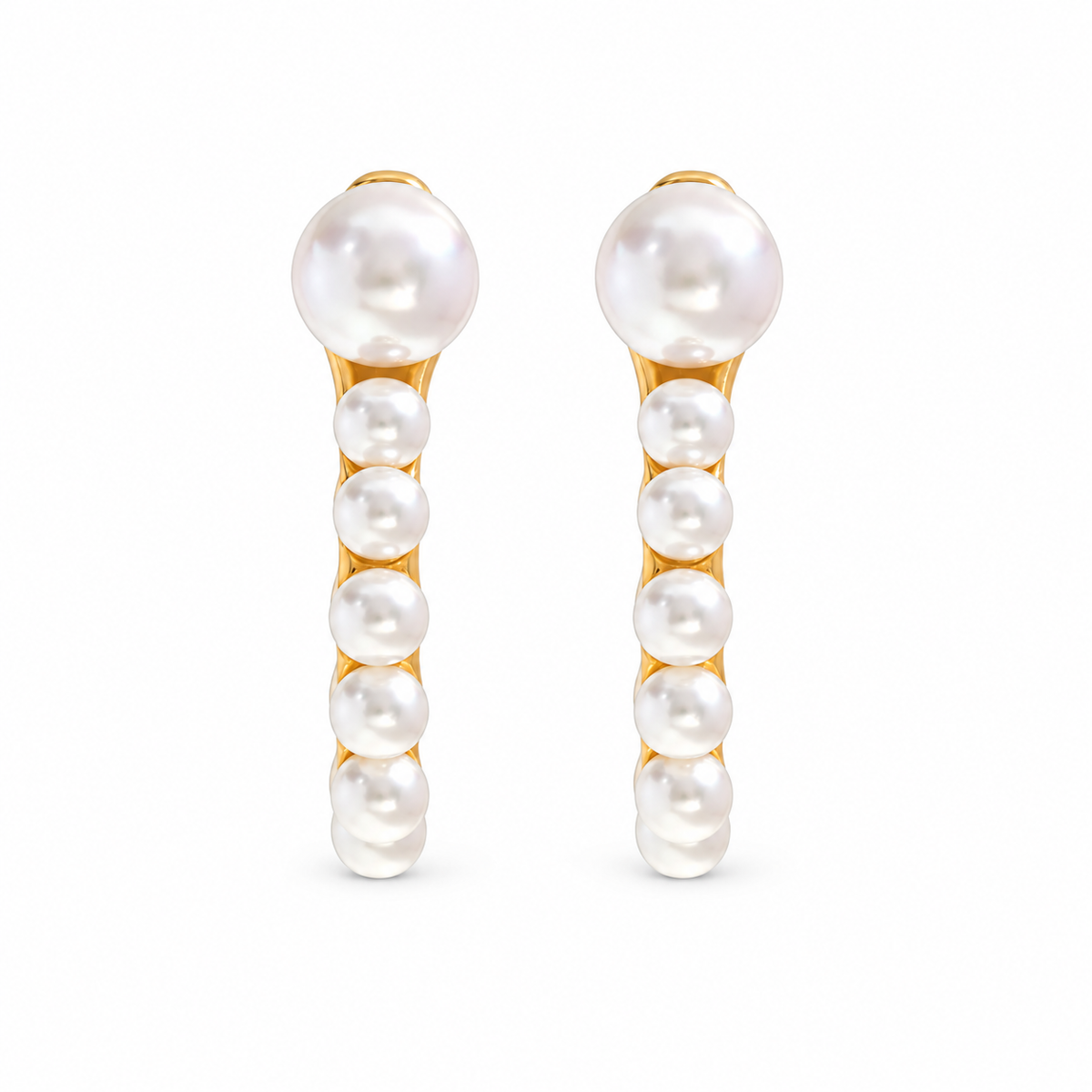 Pearl Sculpt Hoops