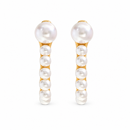 Pearl Sculpt Hoops