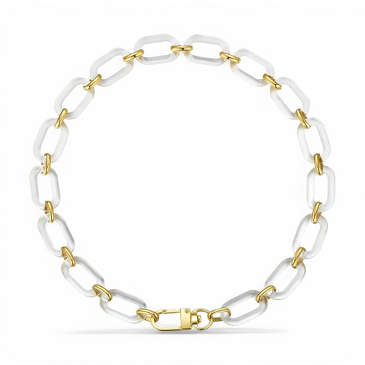 Frosted Link Necklace