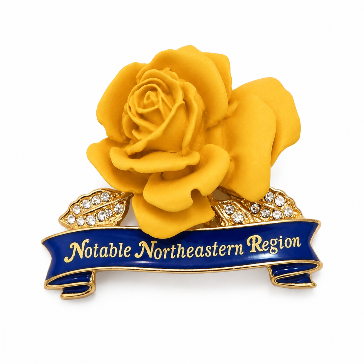 Notable Northeastern Region Rose Brooch Pin
