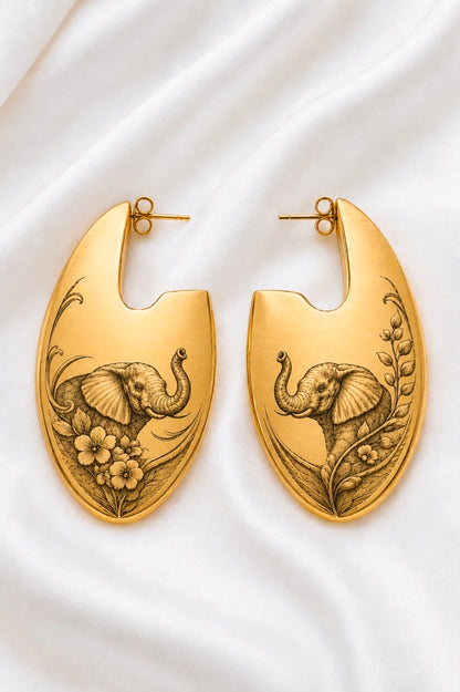Diva Custom Elephant Earrings