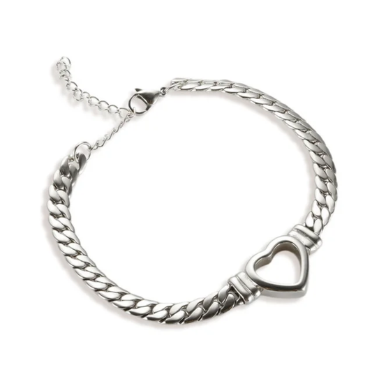 Heart Chain Bracelet
