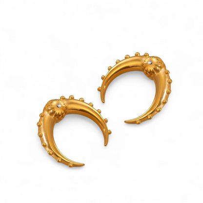 Celestial Claw Gold Hoops