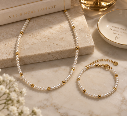 Golden Seed Pearl Bracelet