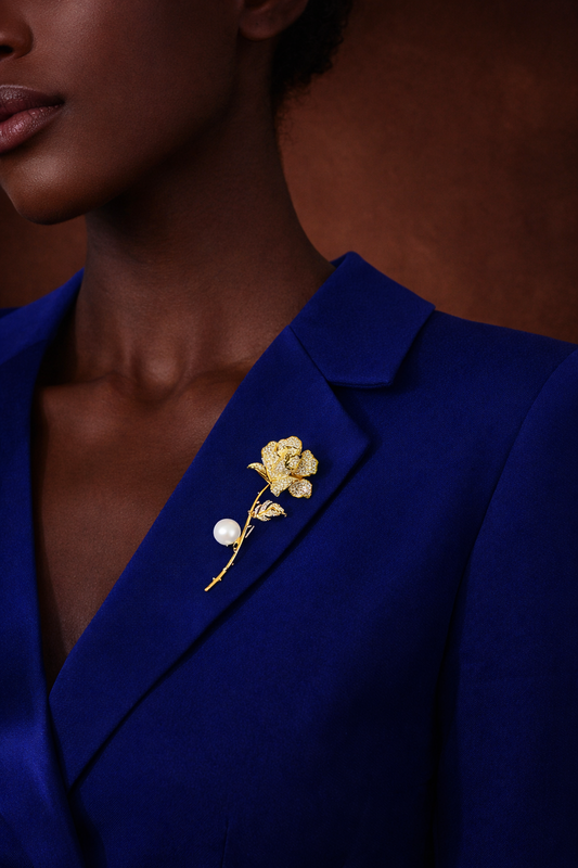 Golden Bloom Brooch