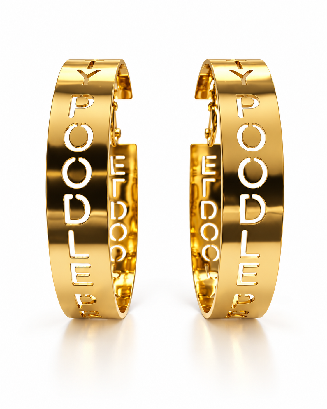 Pretty Poodle Statement Hoops