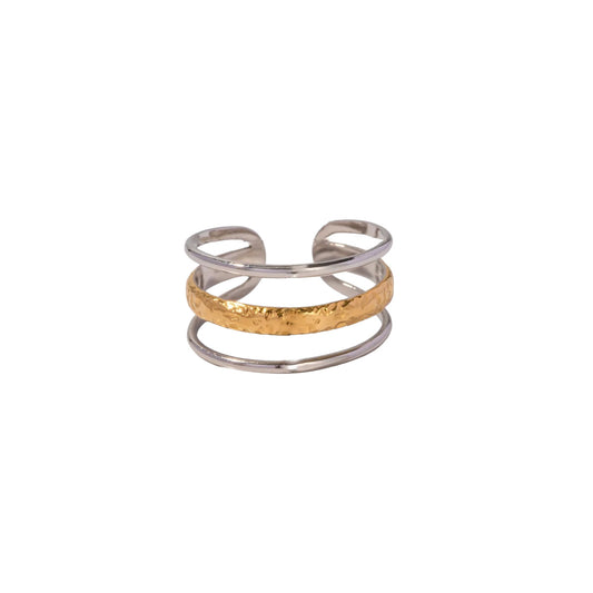 Rooted Duo-Tone Ring