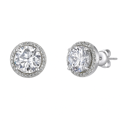Everyday Elegance Halo stud Earrings
