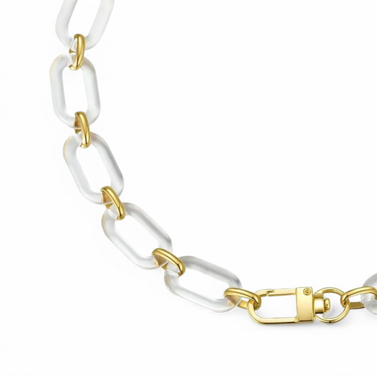 Frosted Link Necklace