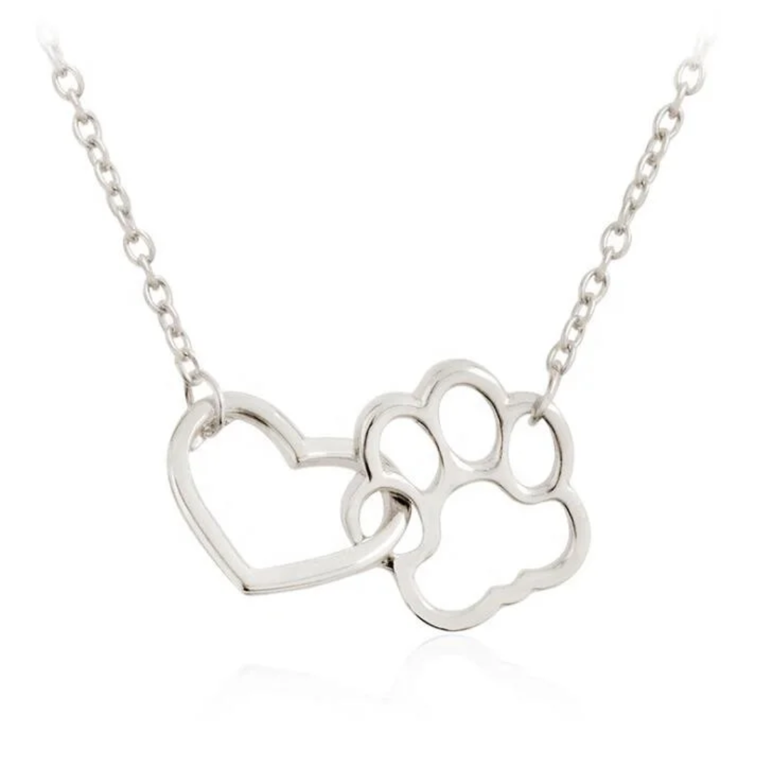Paw & Heart Pendant Necklace