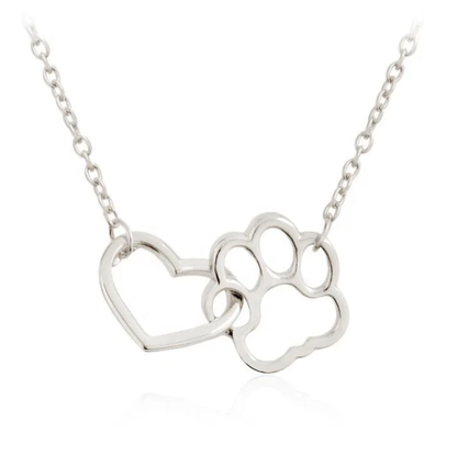 Paw & Heart Pendant Necklace
