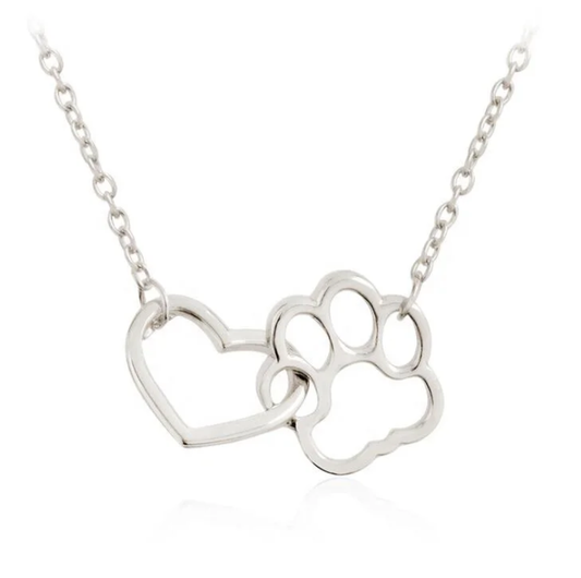 Paw & Heart Pendant Necklace