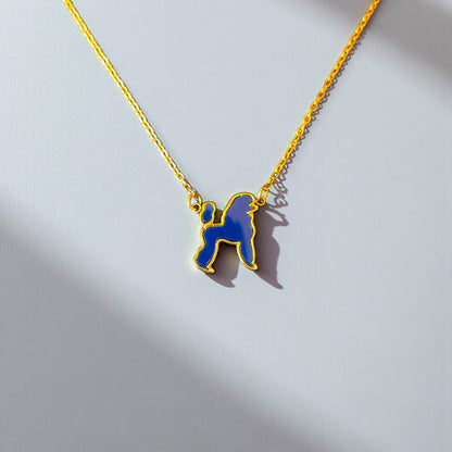 Prestige Poodle Necklace (Blue)