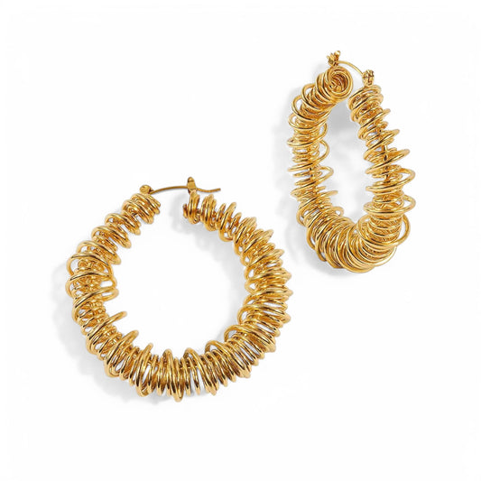 Spiral Hoop Earrings
