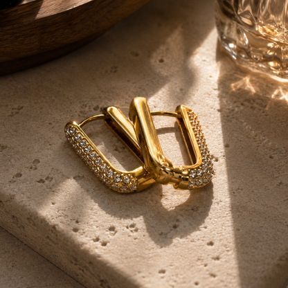 Demi Huggie Hoop Earrings