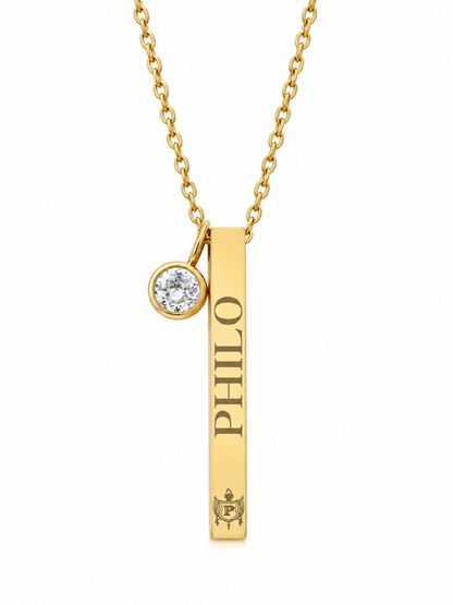 PHILO Friendship & Support Bar Necklace