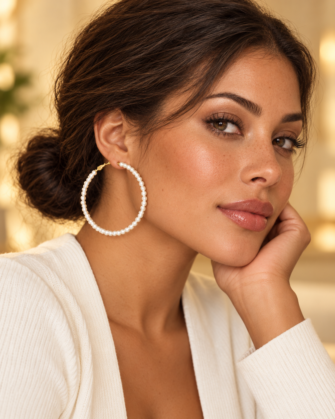 Pearl Strand Hoops