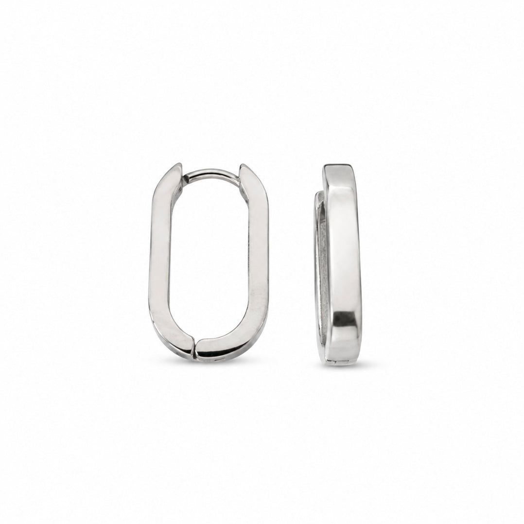 Azura Geometric Gold Hoop Earrings