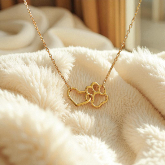 Paw & Heart Pendant Necklace
