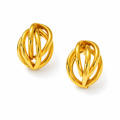 Aurora Interlace Studs
