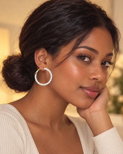 Pearl Strand Hoops