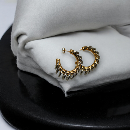 On Edge Luxe Hoop Gold