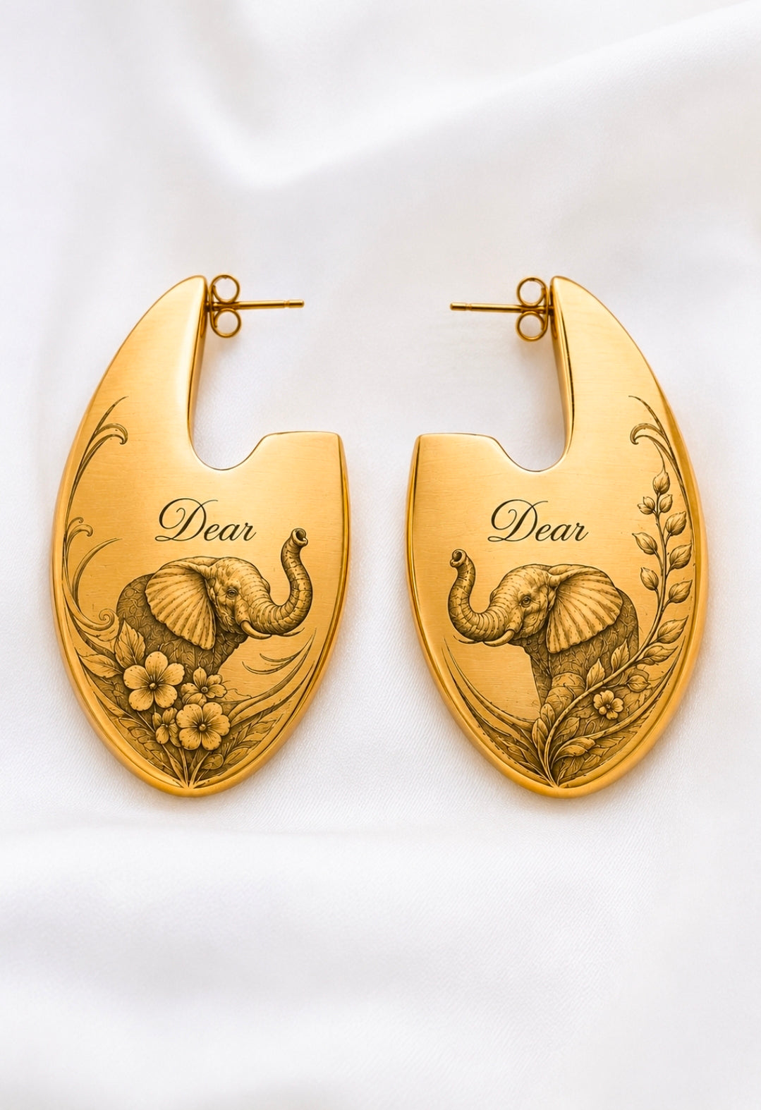 Diva Custom Elephant Earrings
