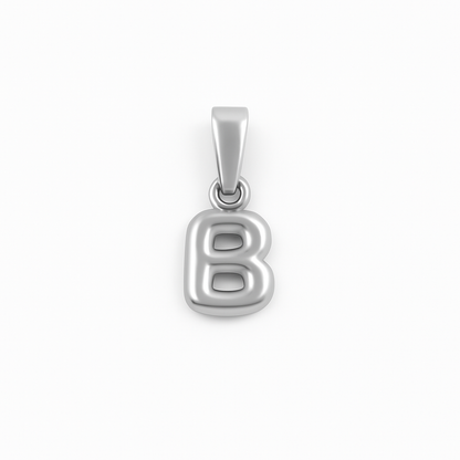 Airy Initial Charm Pendant