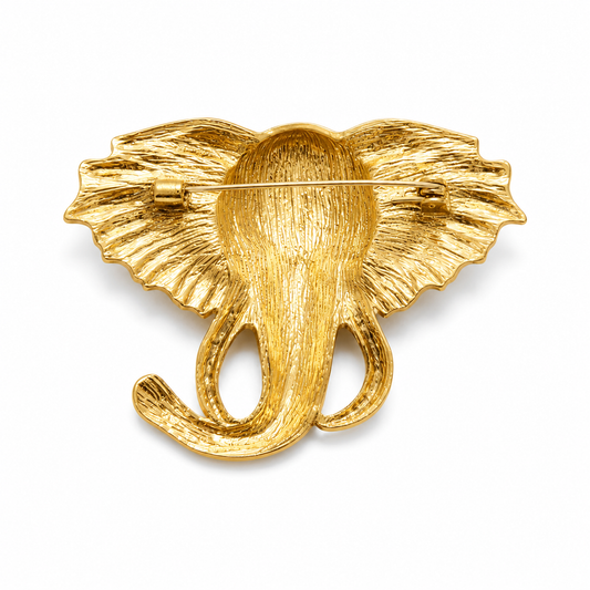 Opulent Elephant Brooch