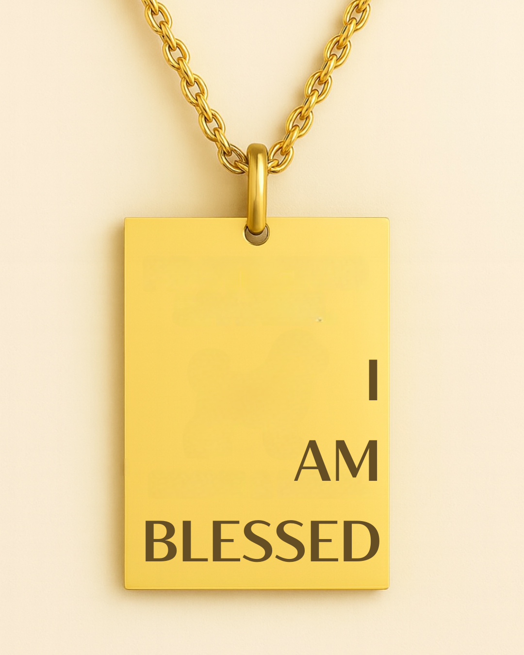 I Am Blessed Pendant Necklace