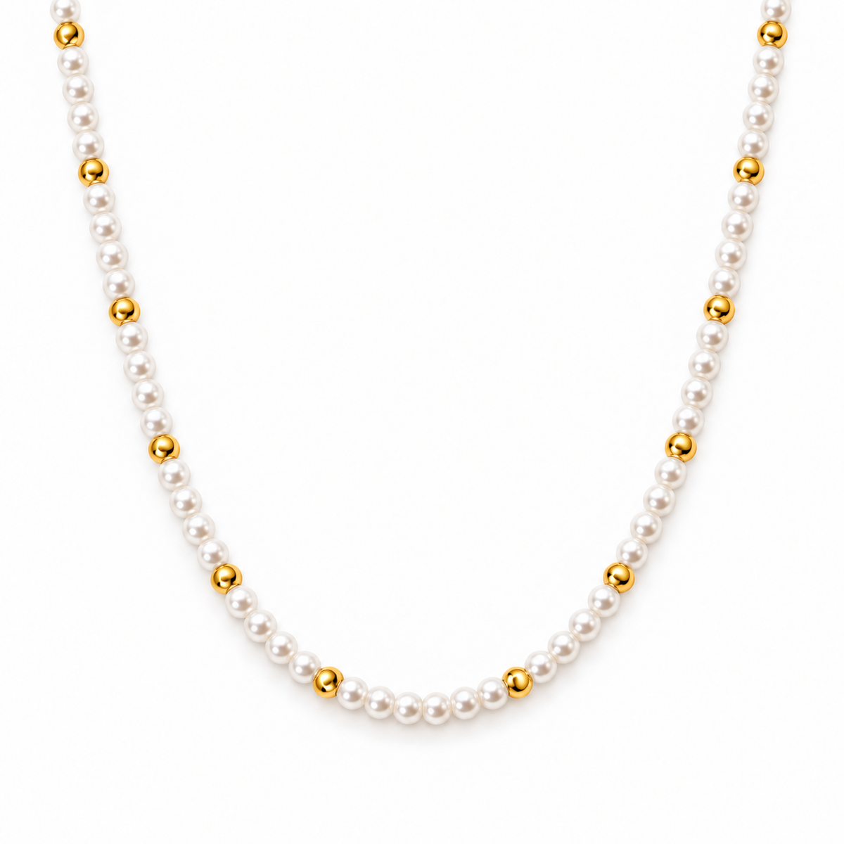 Golden Seed Pearl Necklace