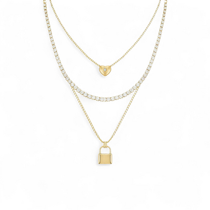 The Triple Charm Necklace