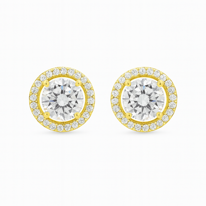 Everyday Elegance Halo stud Earrings