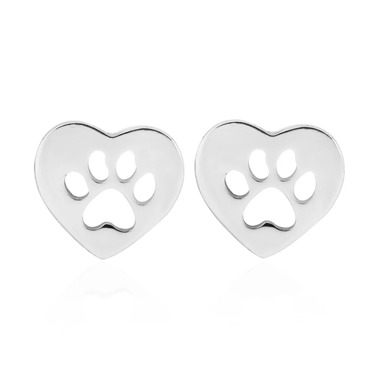 Paw & Heart Studs