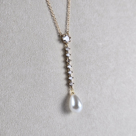 Pearl Radiance Drop Necklace