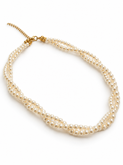 Executive Pearl Twist Necklace