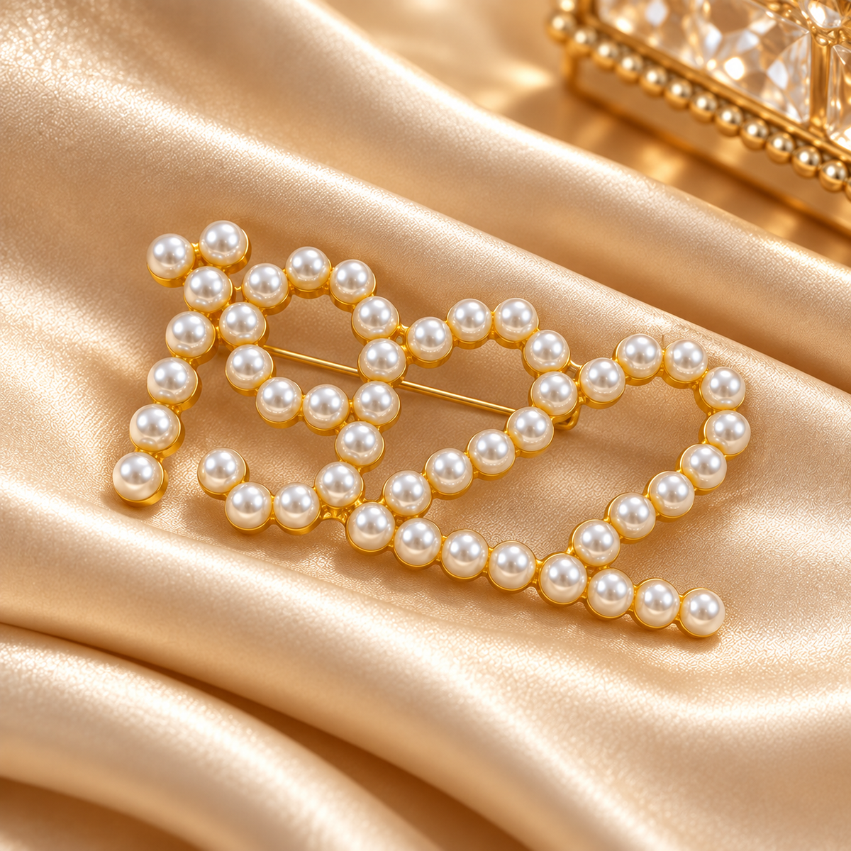 1922 Signature Pearl Brooch