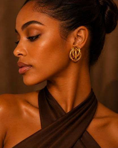 Aurora Interlace Studs