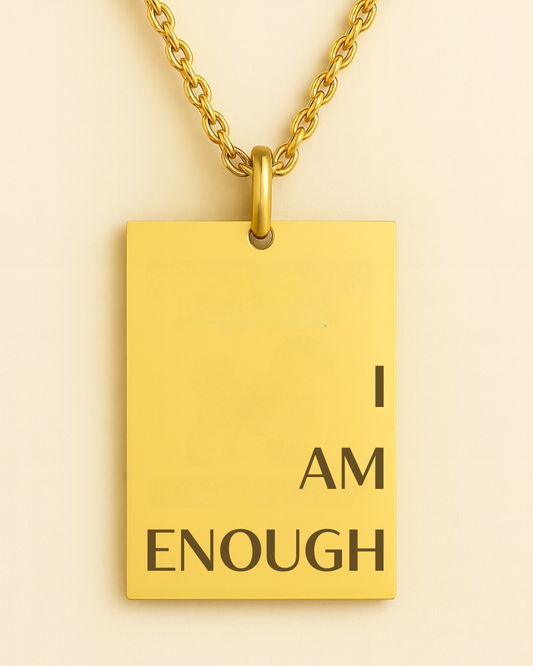 I AM ENOUGH Gold Necklace