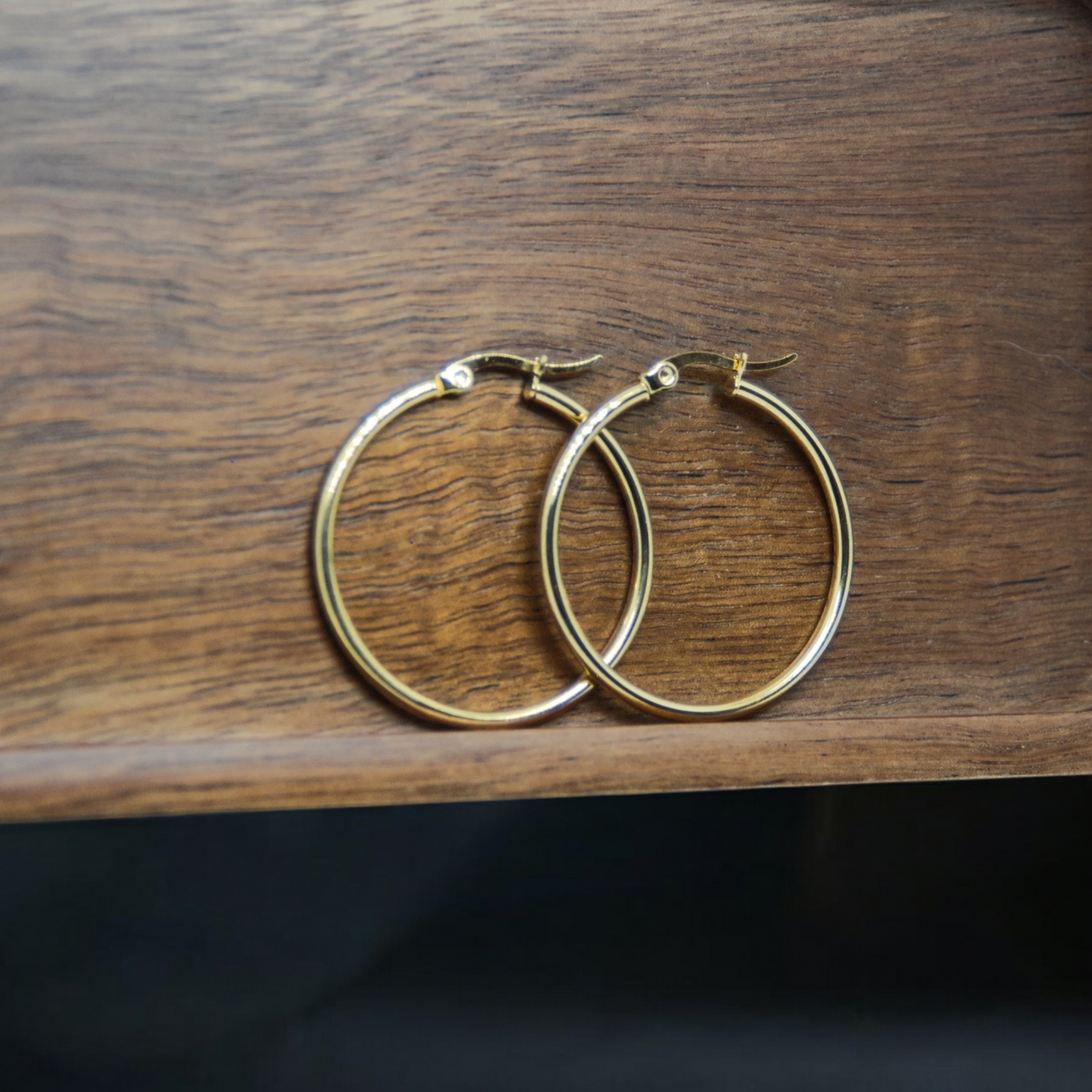 Reaction Hoop Earrings